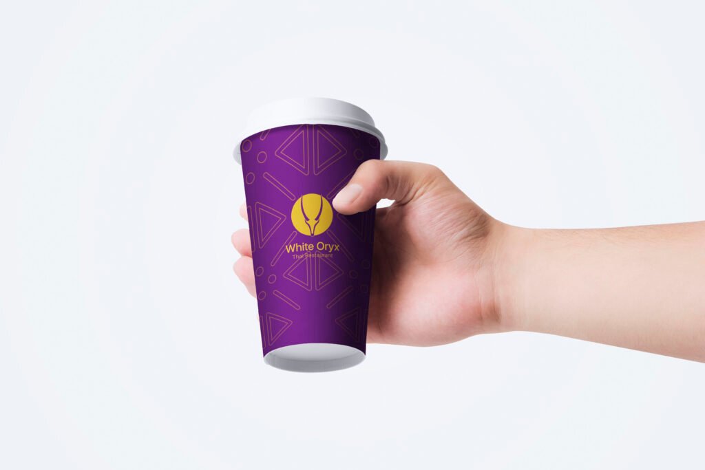 White Oryx paper cup