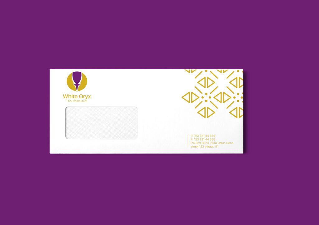 White Oryx_Envelops DL size