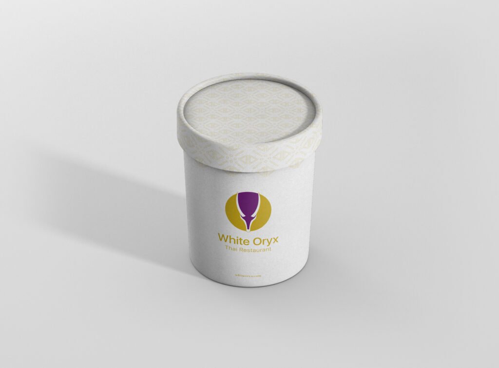 White Oryx_Hot items Round Box