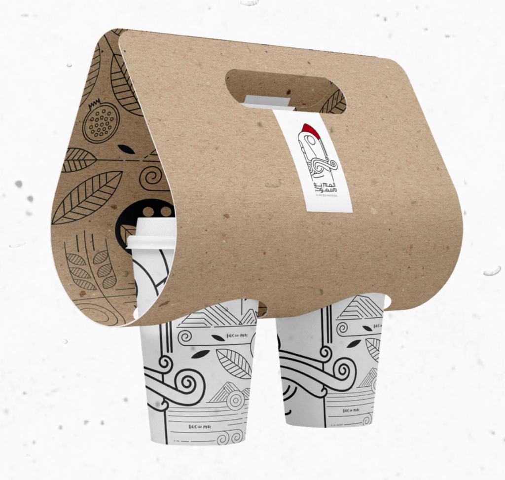 El'am Bou Massoud Branding Packaging Cup holders